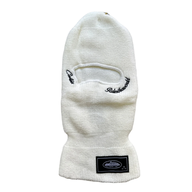 Corteiz Knit Bally Ski Mask Cream