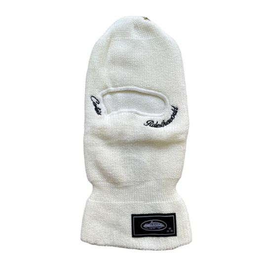 Corteiz Knit Bally Ski Mask Cream