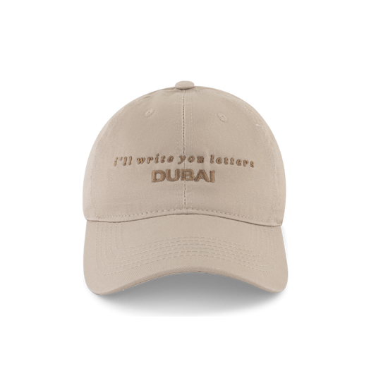 summer dad cap in light beige