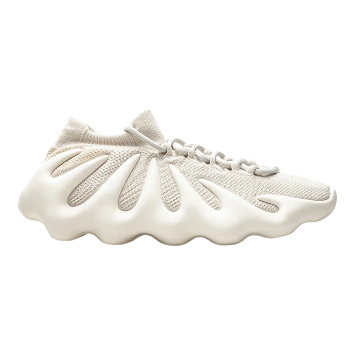 HypeSelection adidas Yeezy 450 Cloud White knit sneakers with unique EVA foam sole and integrated lacing.