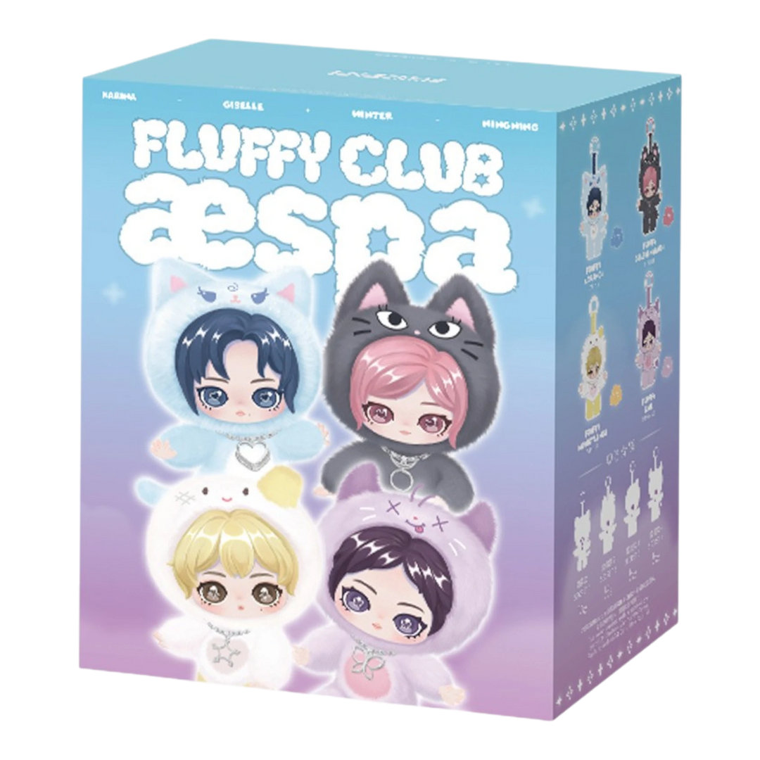 Pop Mart aespa Fluffy Club Series Vinyl Plush Doll Pendant Single Pop Mart aespa Fluffy Club Series Vinyl Plush Doll Pendant Single