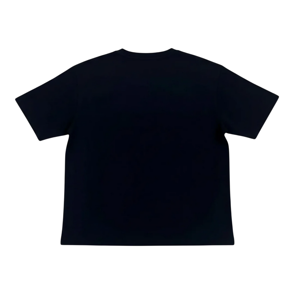 HypeSelection black cotton blend AIRism t-shirt with crew neck and short sleeves, moisture-wicking and breathable.