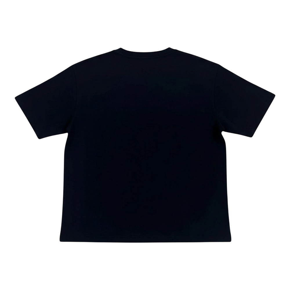 HypeSelection black cotton blend women's AIRism t-shirt with short sleeves and crew neck, ideal for everyday wear.