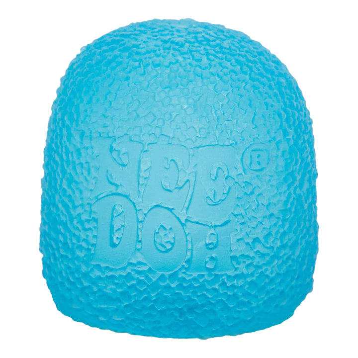 HypeSelection blue NeeDoh Gumdrop sensory fidget toy with a textured, jelly-filled surface for tactile play.