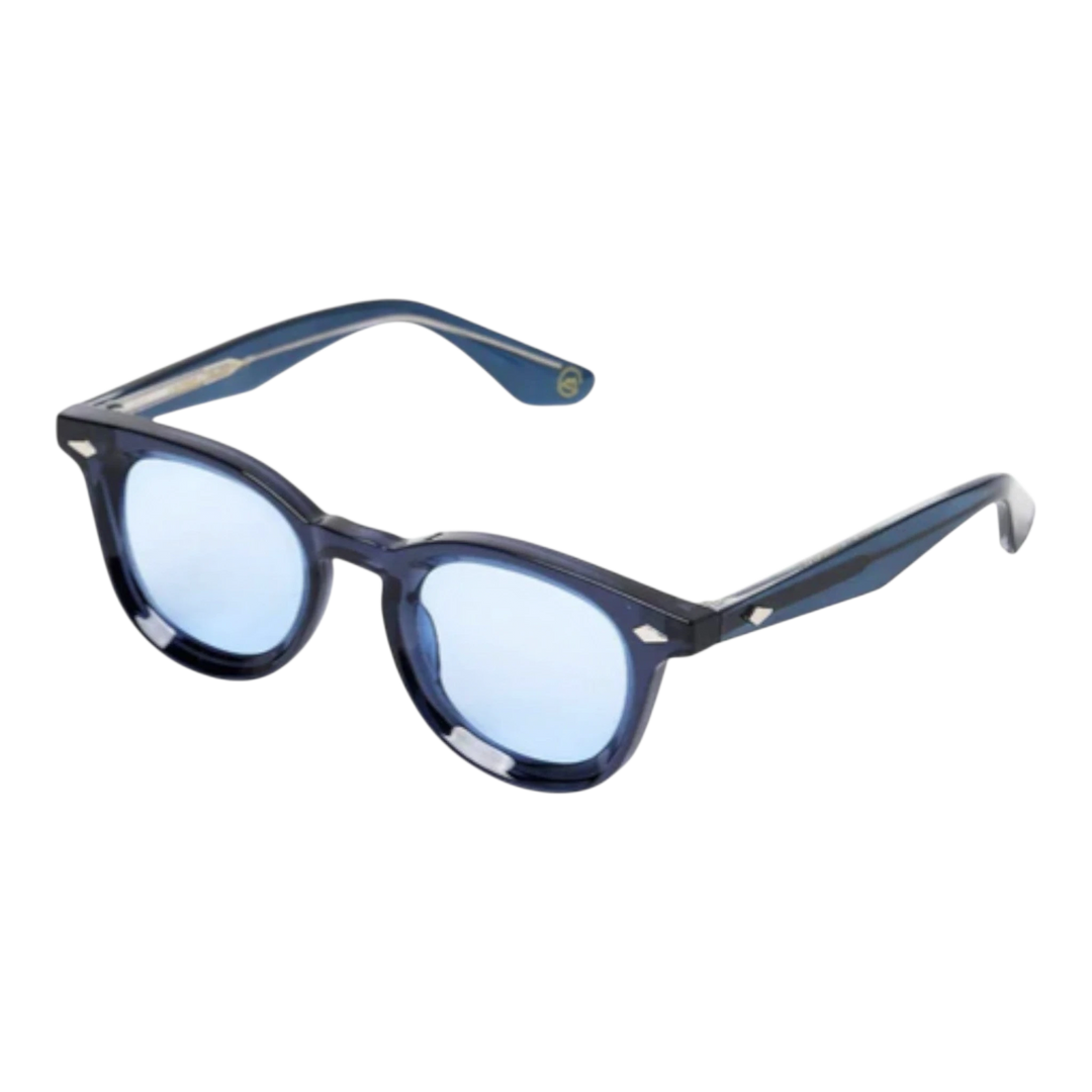 HypeSelection Ryoko NostalgiaGlare sunglasses in deep blue with matching blue-tinted lenses and retro-inspired frame.