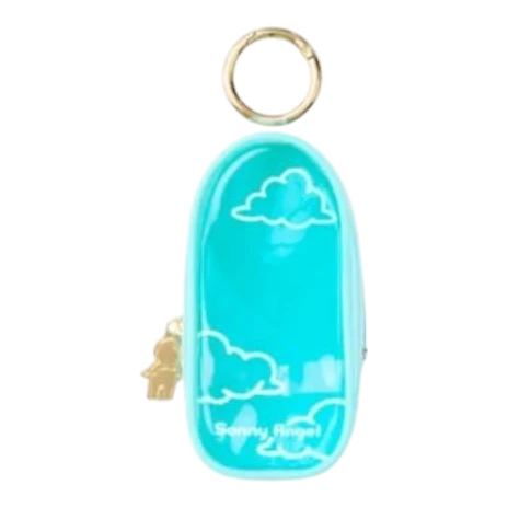HypeSelection blue Sonny Angel My Bestie case with cloud design and gold charm.