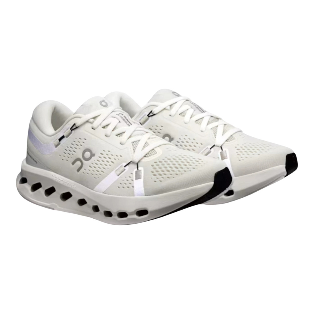 HypeSelection Cloudsurfer 2 ivory running shoes with white laces and distinctive cushioned sole.