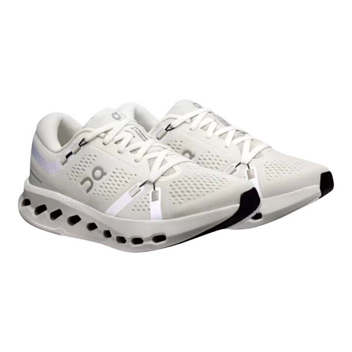 HypeSelection Cloudsurfer 2 ivory running shoes with white laces and distinctive cushioned sole.