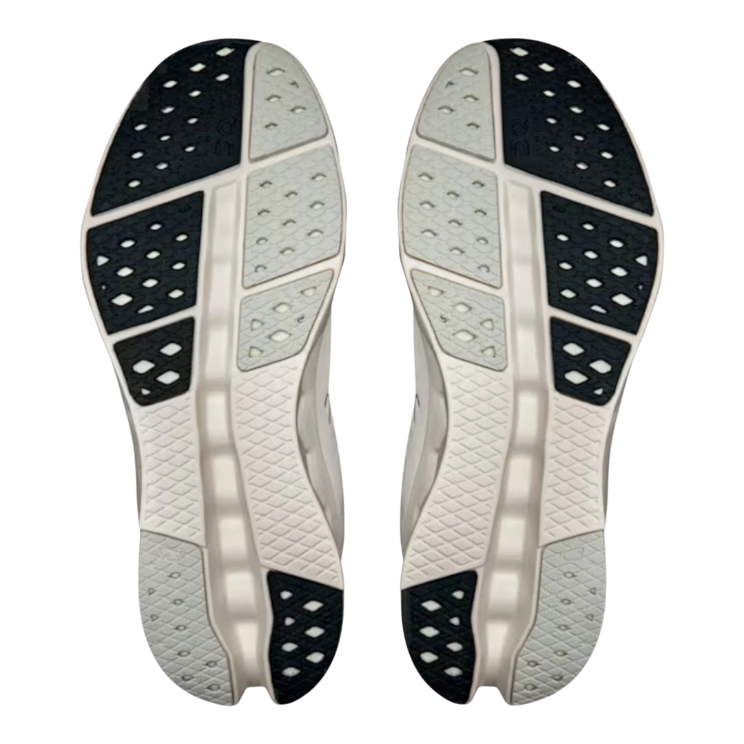 Cloudsurfer 2 Ivory running shoes by HypeSelection, showing the white and black rubber outsole with grip pattern.