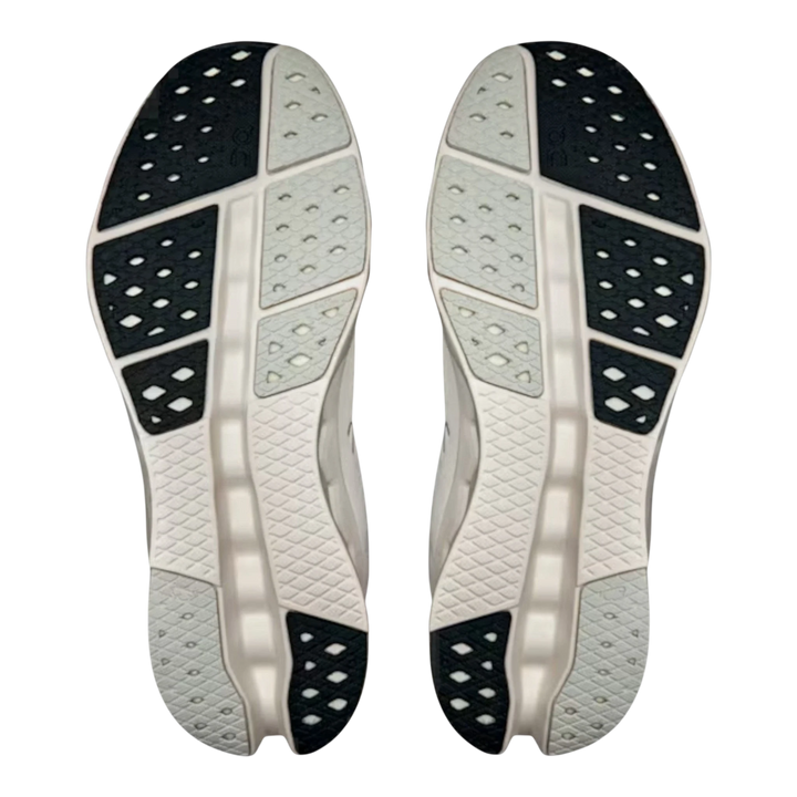Cloudsurfer 2 Ivory running shoes by HypeSelection, showing the white and black rubber outsole with grip pattern.