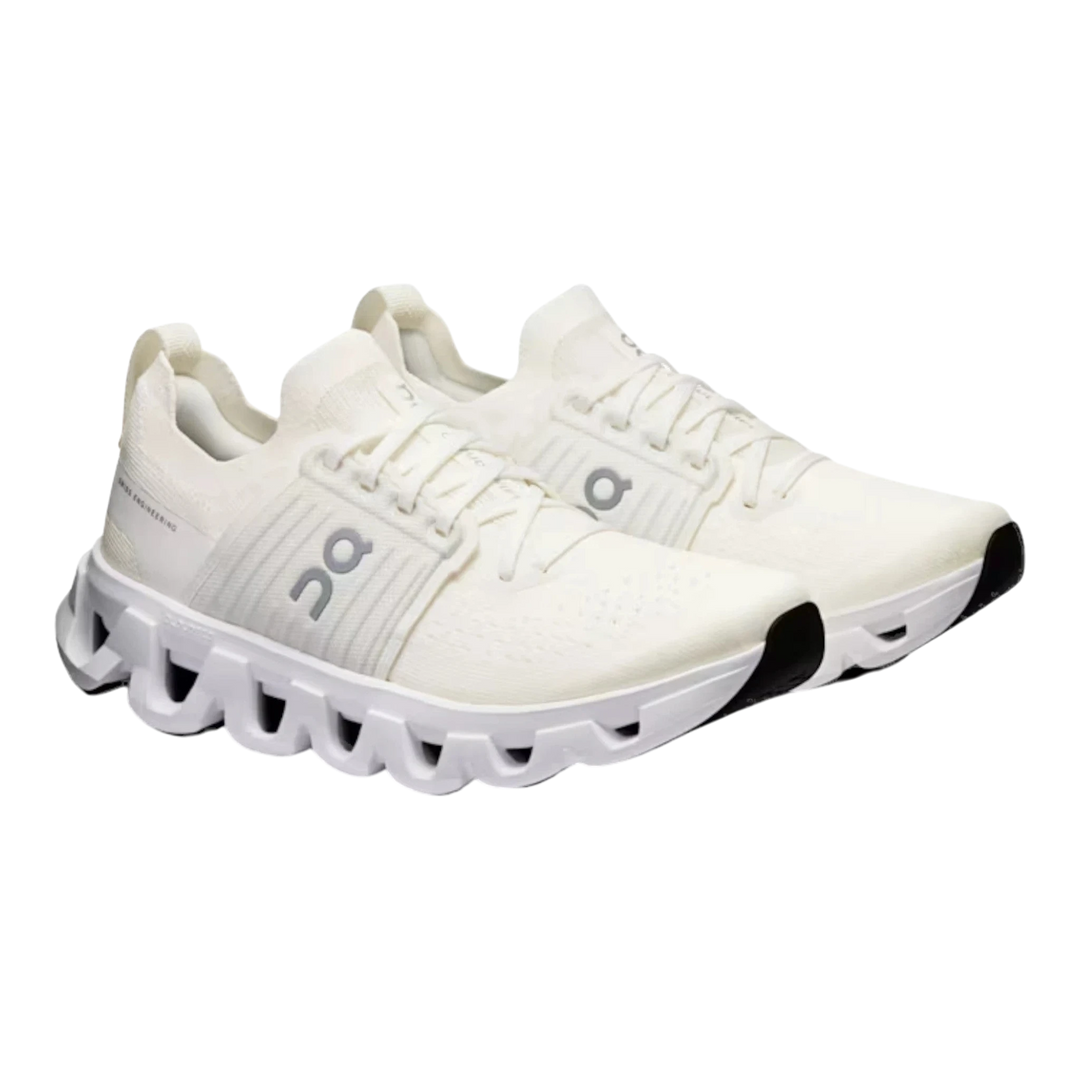 HypeSelection Cloudswift 4 white running shoes with breathable knit upper and signature cloud-like sole.