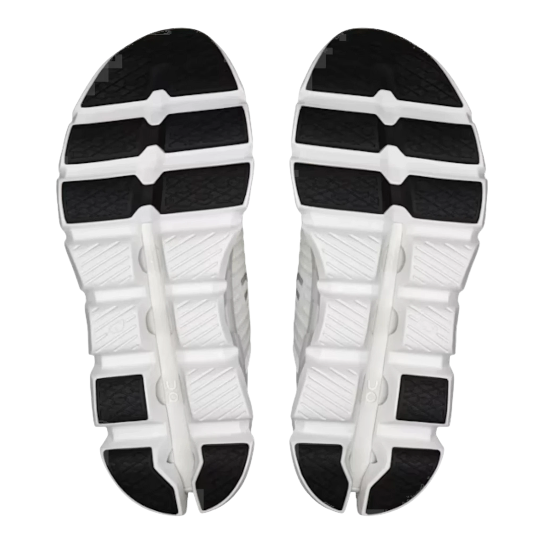 HypeSelection Cloudswift 4 white running shoes with black rubber soles and distinctive white cushioning pods.