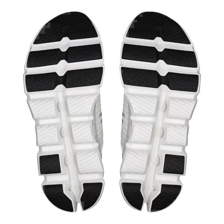 HypeSelection Cloudswift 4 white running shoes with black rubber soles and distinctive white cushioning pods.