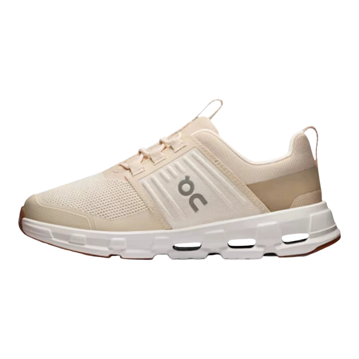HypeSelection Cloudswift kids sand running shoe with white sole and grey logo.