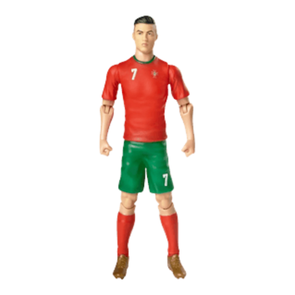 HypeSelection Banbo Toys Sockers 20cm Cristiano Ronaldo action figure in Portugal national team kit with articulation.