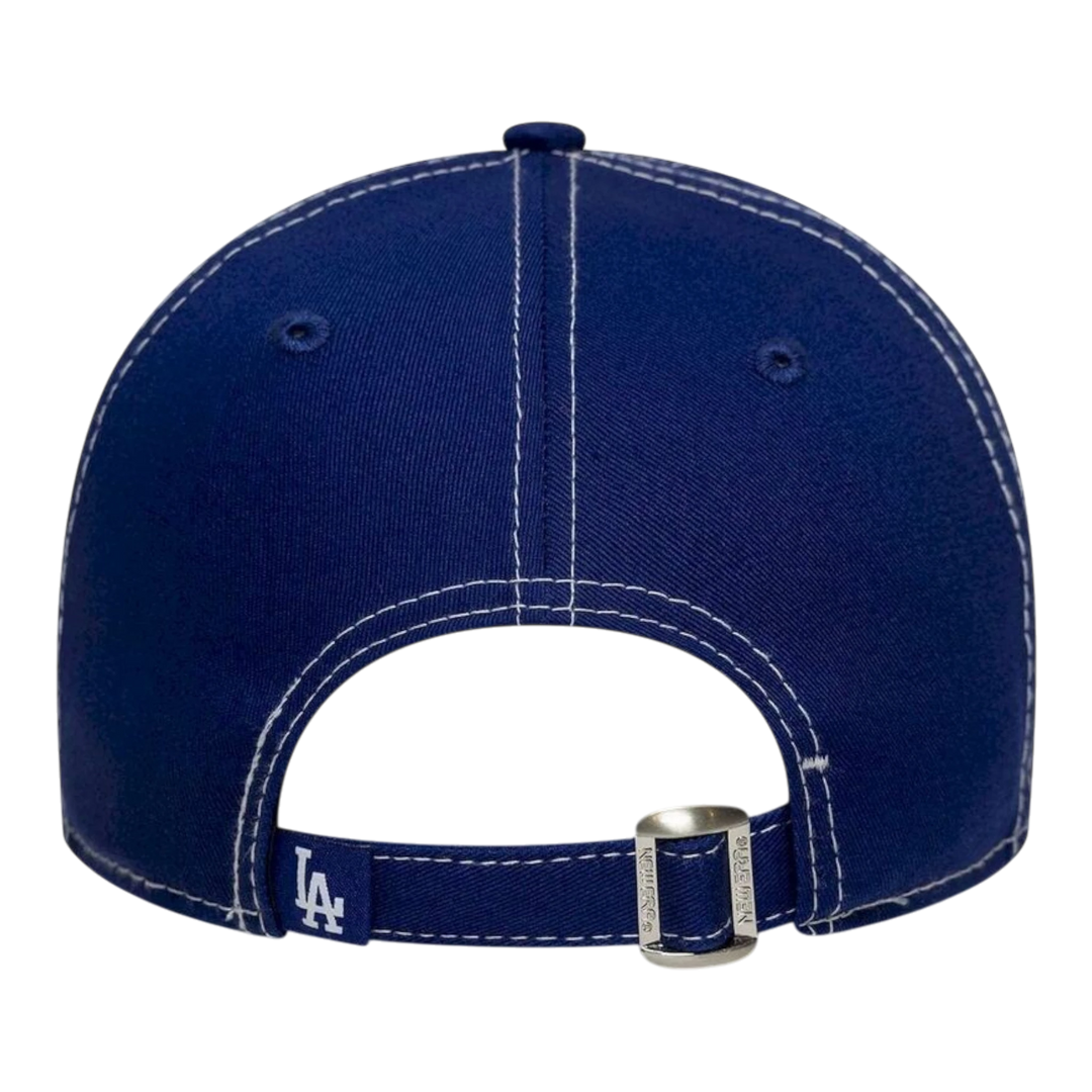 HypeSelection royal blue New Era Los Angeles Dodgers 9TWENTY cap with contrast stitching and adjustable strapback.