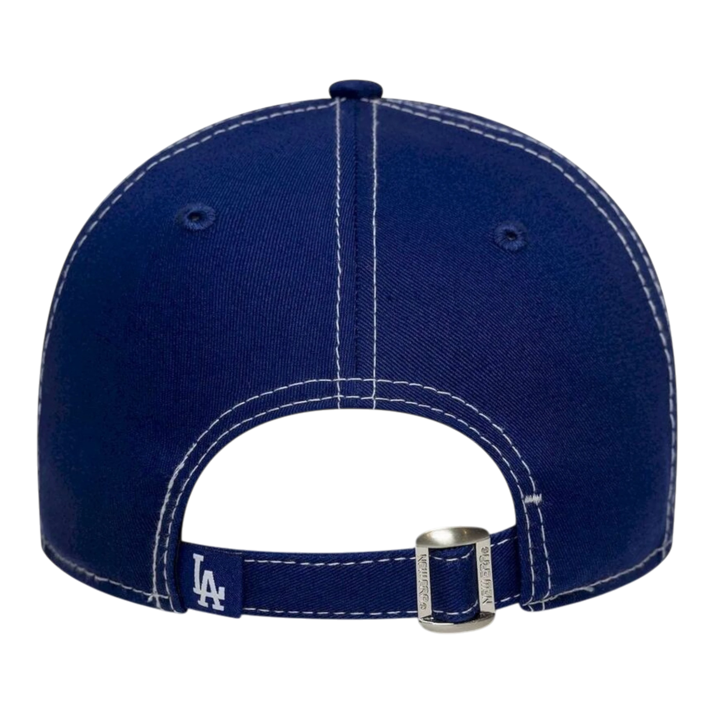 HypeSelection royal blue New Era Los Angeles Dodgers 9TWENTY cap with contrast stitching and adjustable strapback.