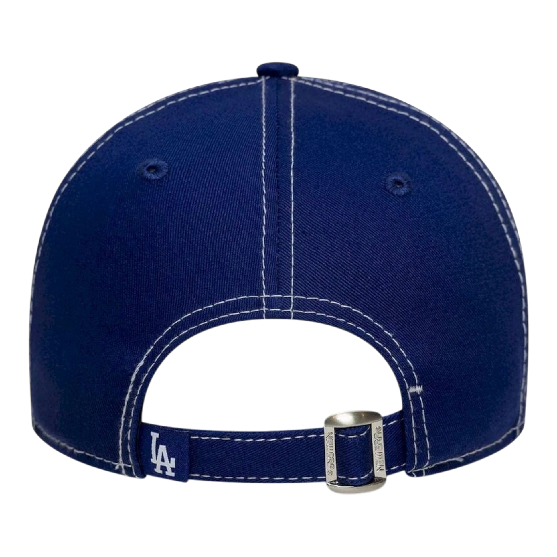 HypeSelection royal blue New Era Los Angeles Dodgers 9TWENTY cap with contrast stitching and adjustable strapback.
