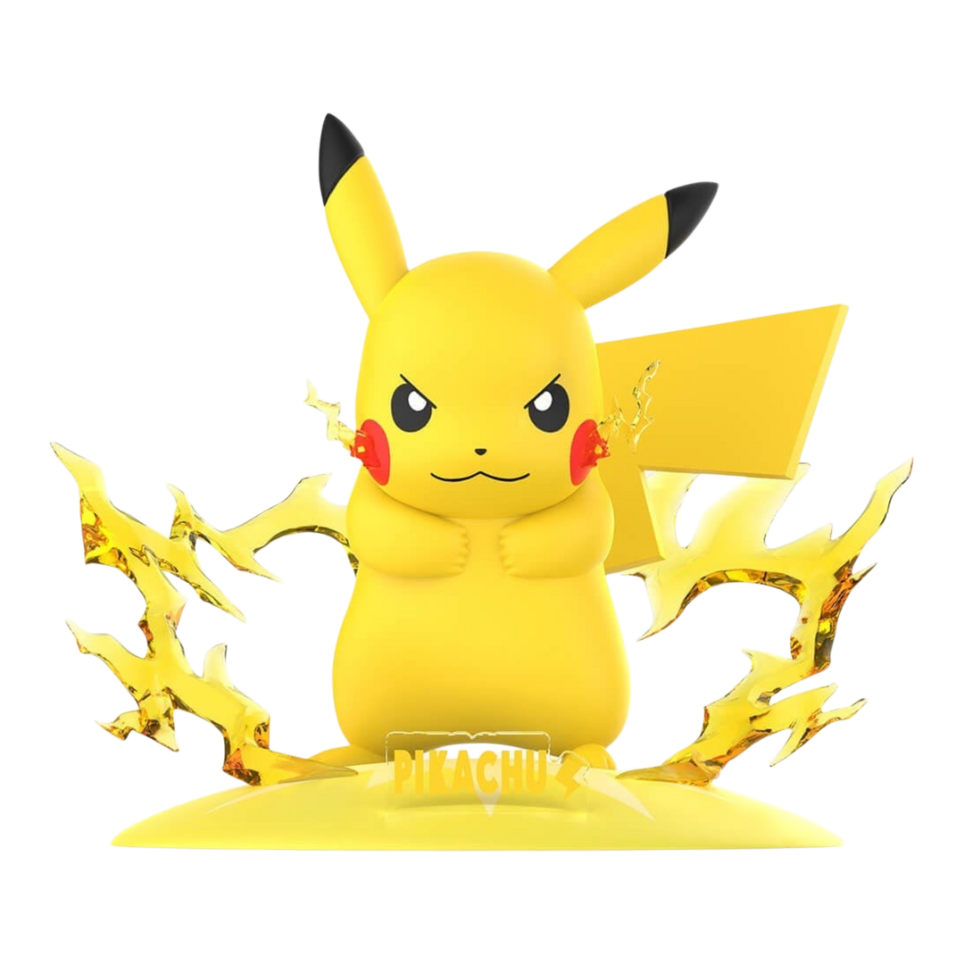 HypeSelection Funism Pikachu Twinkmont PVC figure with yellow lightning effects and a determined expression.