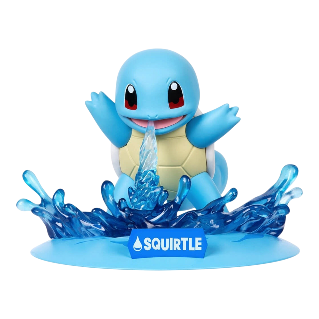HypeSelection Funism Squirtle Pokemon figure with translucent water splash effect on a blue base