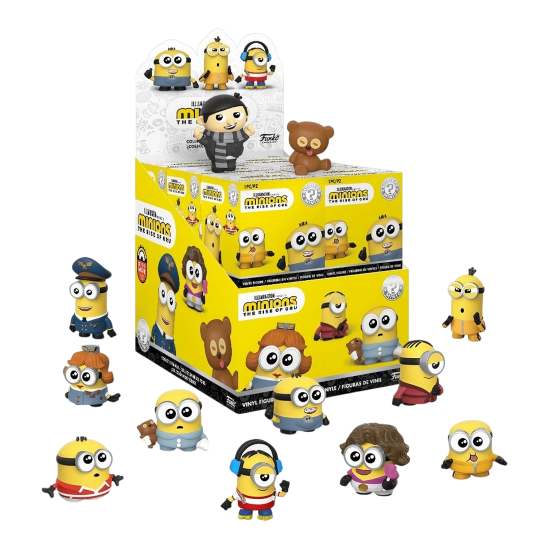 HypeSelection Funko Mystery Mini Minions 2 vinyl figures featuring Gru and various Minion characters in a display box