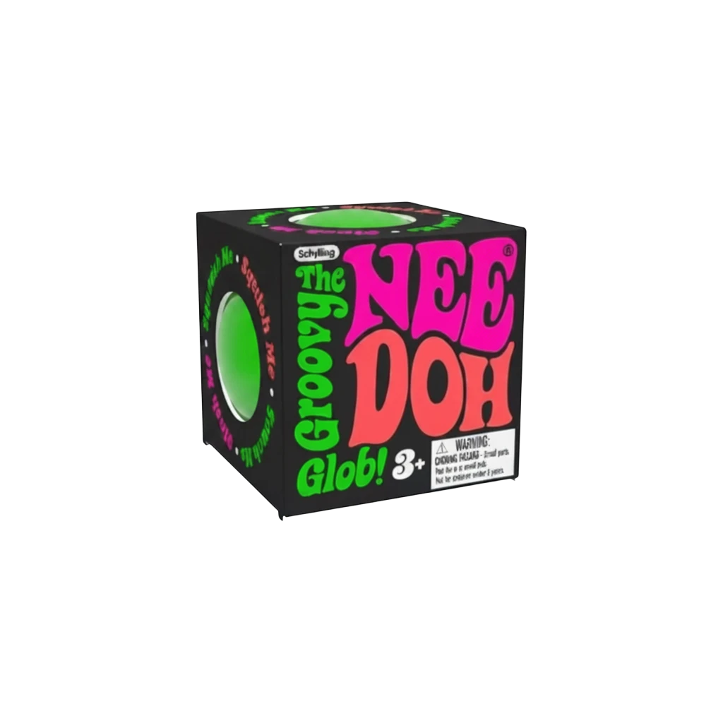 HypeSelection green Teenie NeeDoh fidget toy in its black branded packaging for sensory play and stress relief.