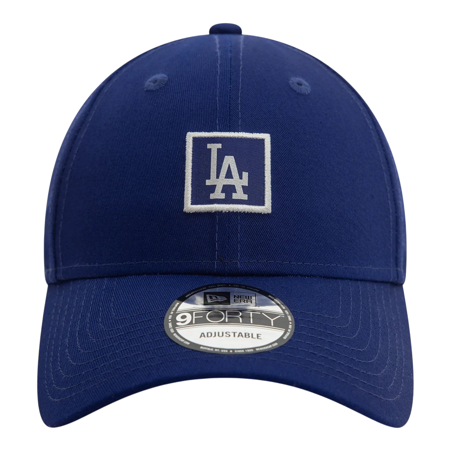 HypeSelection royal blue cotton Los Angeles Dodgers 9FORTY cap with embroidered LA logo and metallic MLB patch.