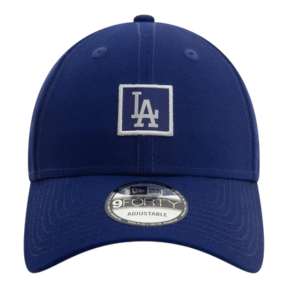 HypeSelection royal blue cotton Los Angeles Dodgers 9FORTY cap with embroidered LA logo and metallic MLB patch.