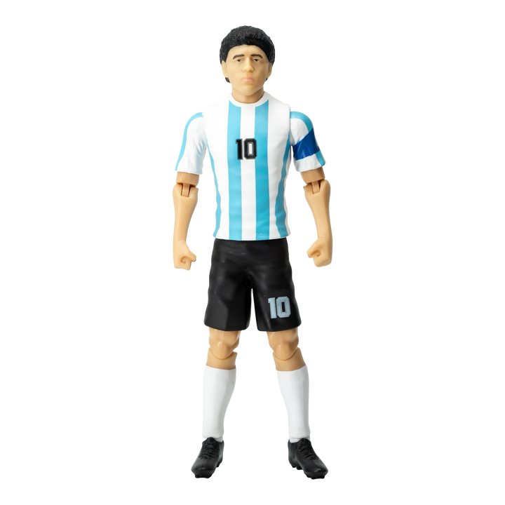 HypeSelection 20cm Diego Maradona action figure in Argentina home kit with number 10, articulated PVC collectible.