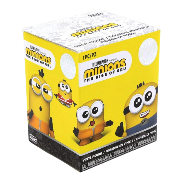 HypeSelection Funko Mystery Mini Minions 2 blind box featuring yellow character graphics on yellow vinyl packaging