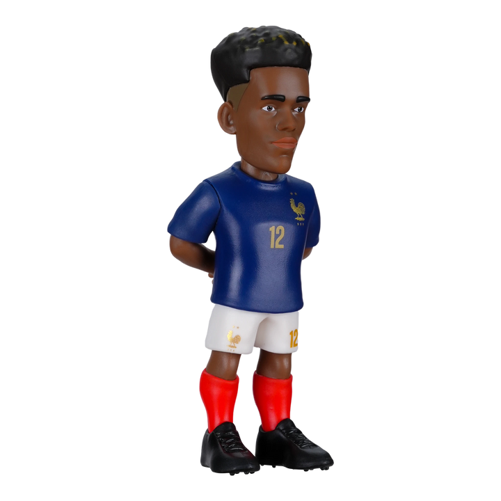 HypeSelection Minix France football collectible figure in blue kit with number 12, made of PVC.