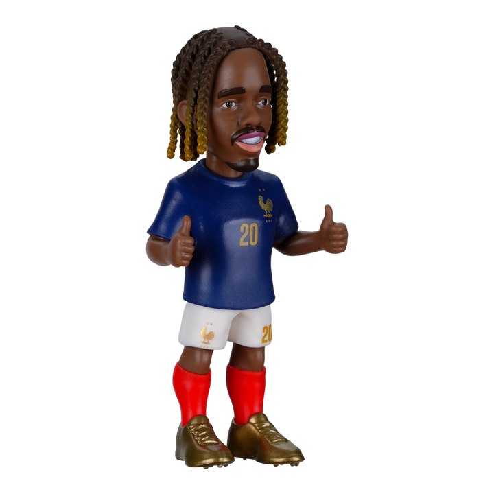 HypeSelection Minix France football collectible figure wearing blue jersey with number 20 and gold accents