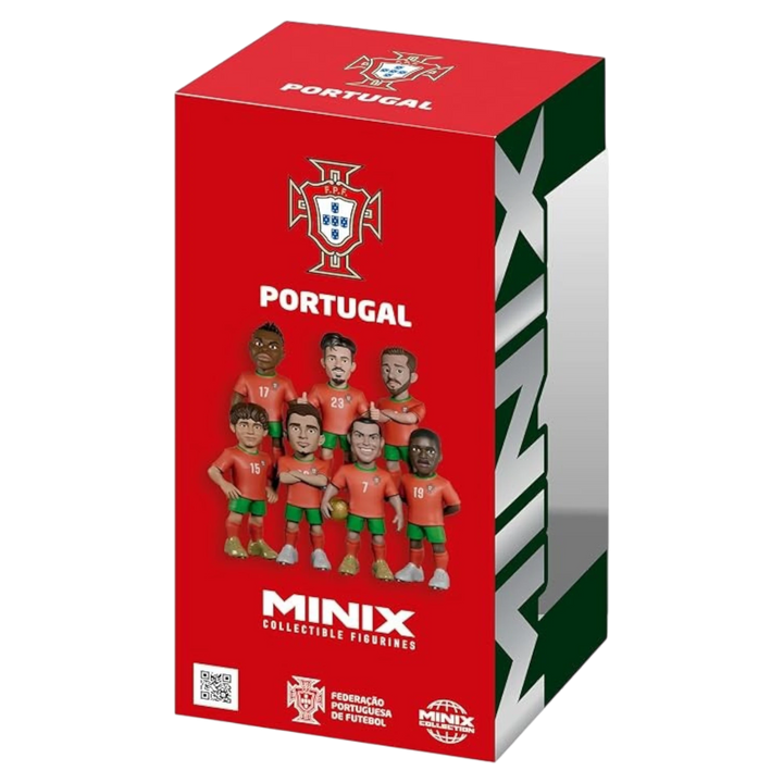 HypeSelection Minix Football Stars Portugal collectible figure box featuring Cristiano Ronaldo and national team players