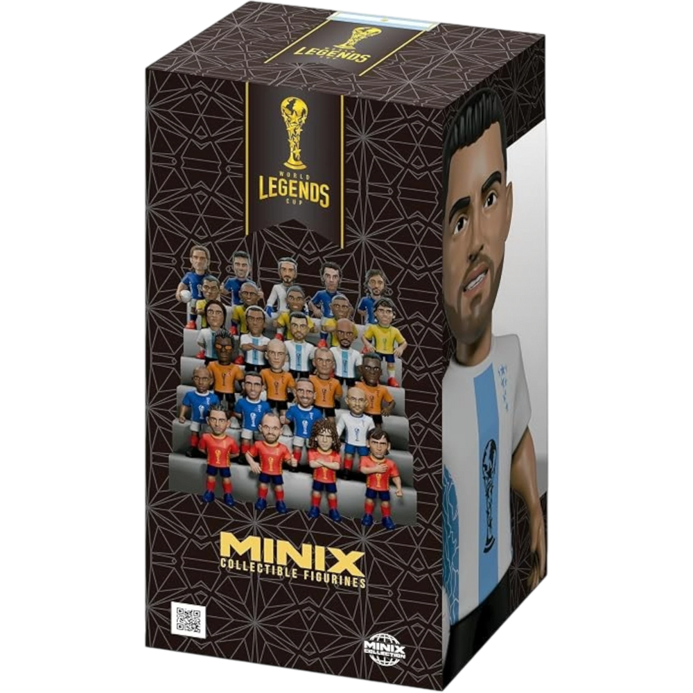 HypeSelection Minix Sergio Agüero #114 Argentina football collectible figure in premium window box packaging.