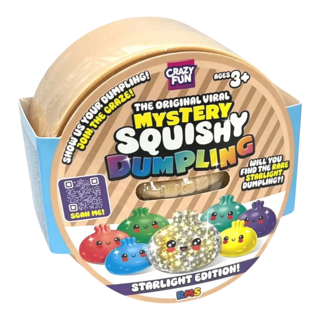 HypeSelection Rainbow Mystery Squishy Dumpling Starlight Edition blind box packaging with colourful dumpling icons