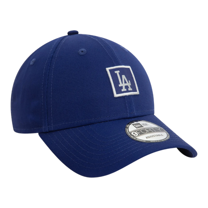 HypeSelection royal blue cotton New Era 9FORTY Los Angeles Dodgers cap with embroidered logo and metallic MLB patch.