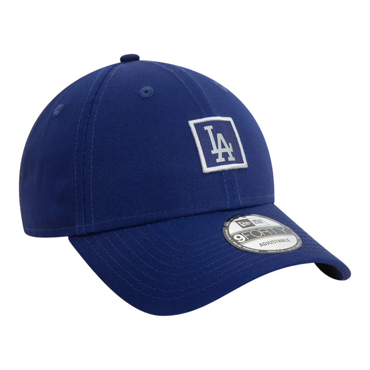 HypeSelection royal blue cotton New Era 9FORTY Los Angeles Dodgers cap with embroidered logo and metallic MLB patch.