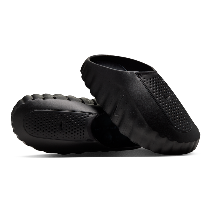 HypeSelection Nike Mind 001 triple black foam slides with textured nodes for sensory feedback