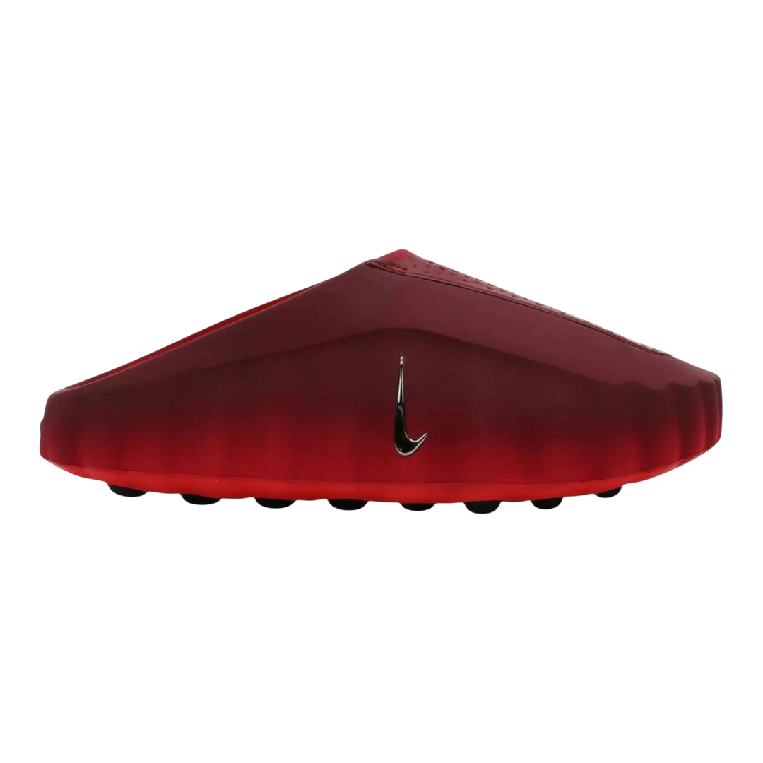 HypeSelection Nike Mind 001 Slide in Team Red and University Red, foam construction, slip-on design, contoured footbed, textured outsole.