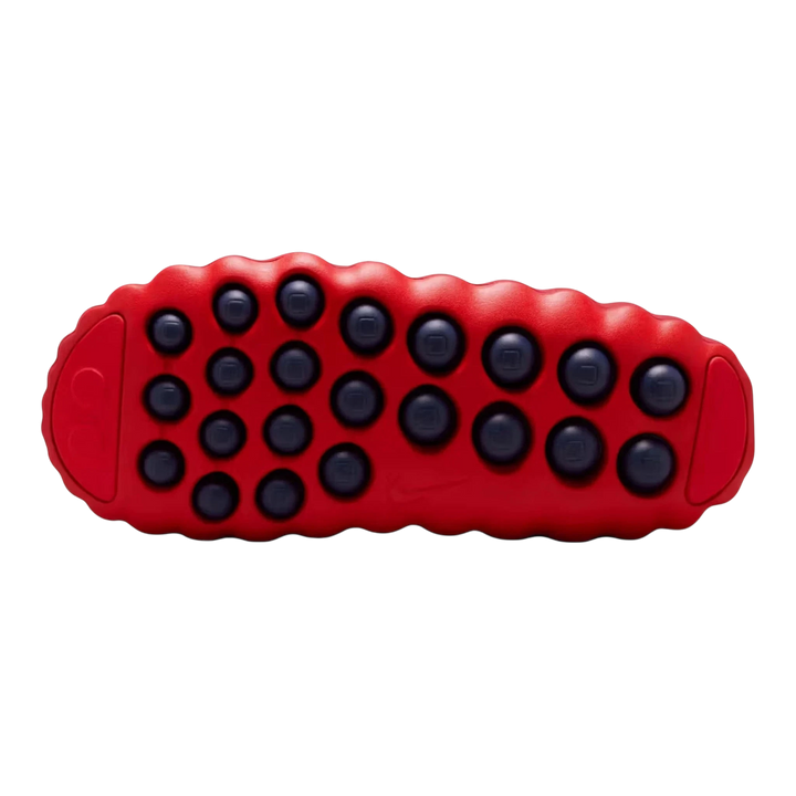 HypeSelection Nike Mind 001 Slide in Team Red and University Red, foam construction with textured outsole for grip.