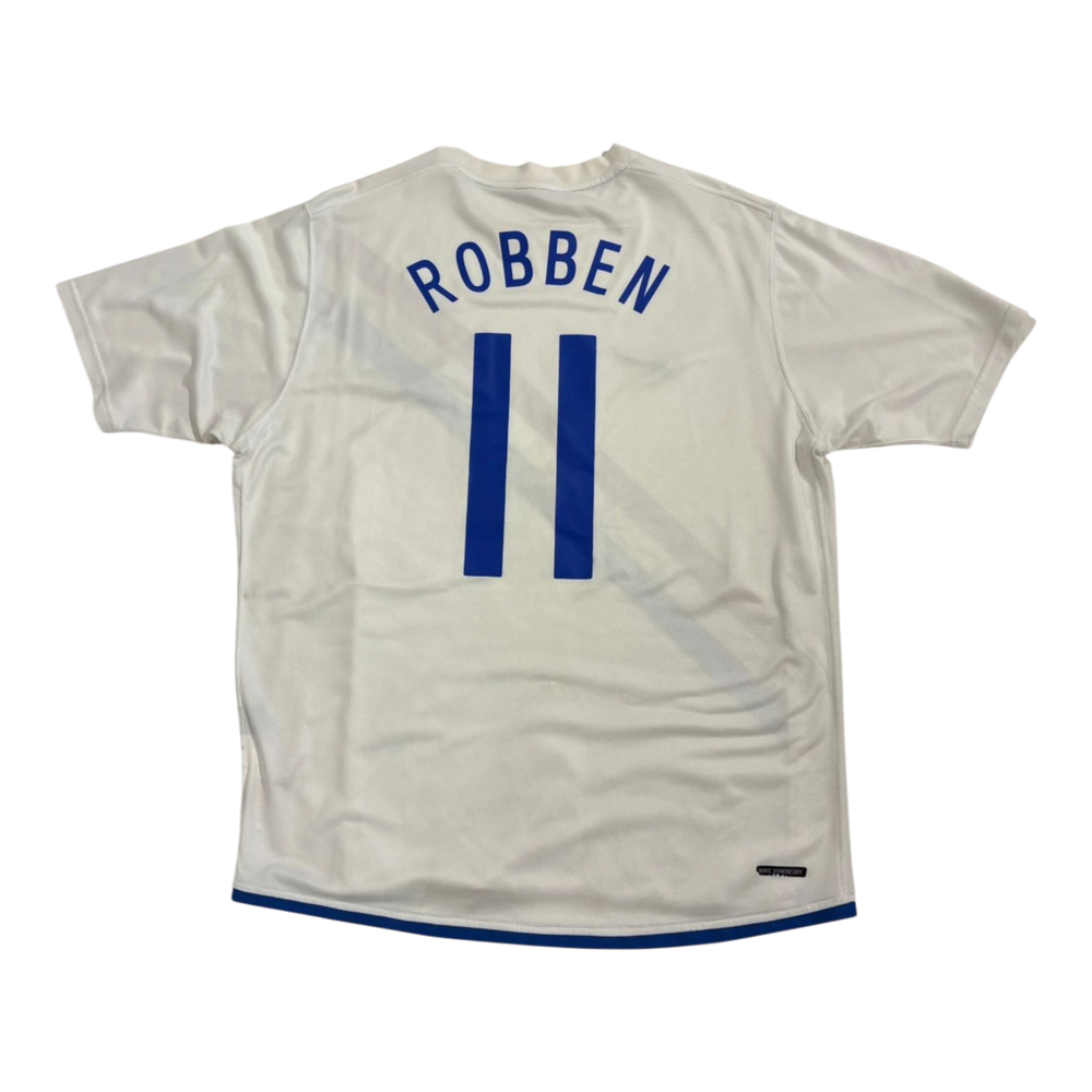 HypeSelection Vintage Nike Netherlands Robben Jersey white with blue lettering and number 11 on back