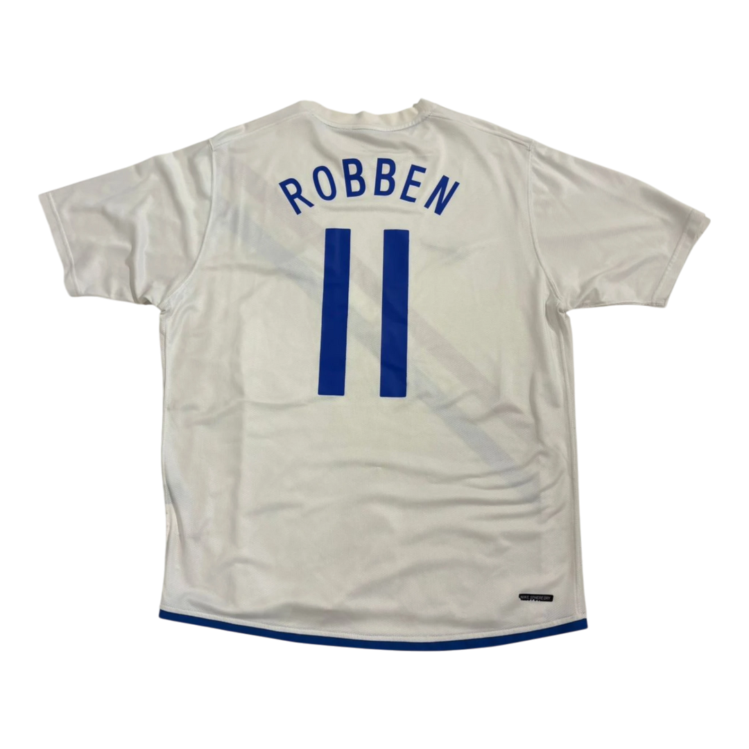 HypeSelection Vintage Nike Netherlands Robben Jersey white with blue lettering and number 11 on back