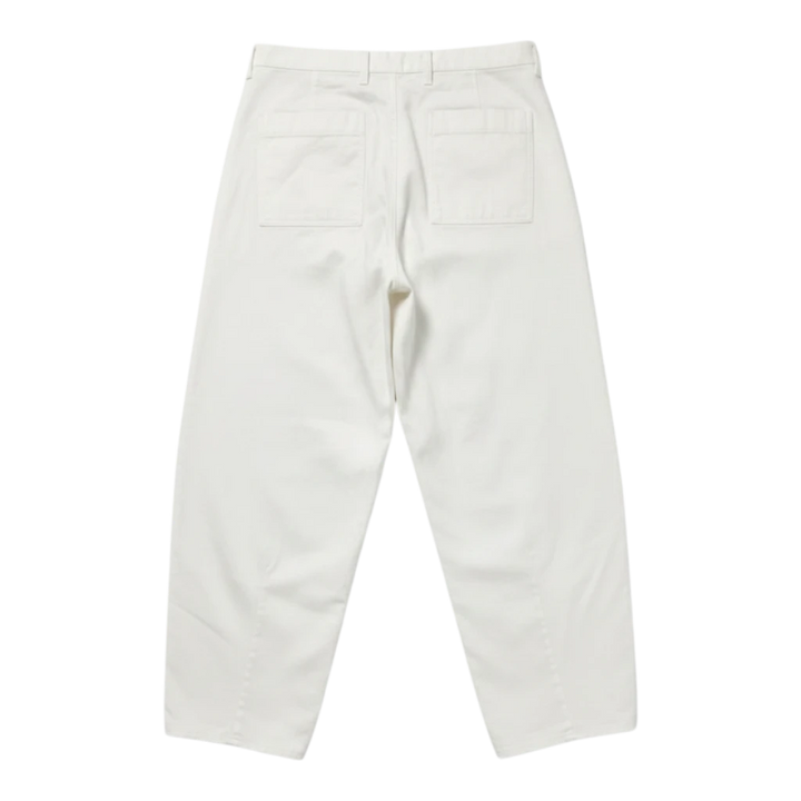 HypeSelection Off-White barrel pants made from a cotton-blend jersey fabric with a relaxed fit and mid-rise waist.