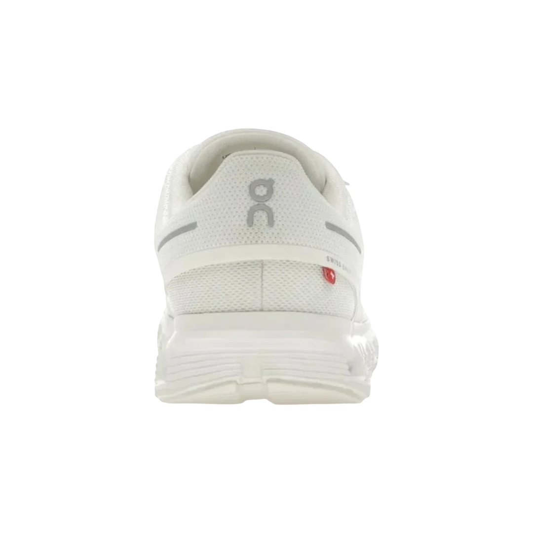 HypeSelection On Cloud 6 all white engineered mesh sneakers with CloudTec cushioning and Speedboard.