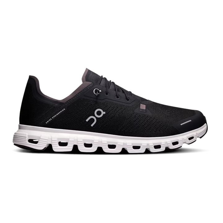 HypeSelection On Cloud 6 Coast sneaker in black and white with breathable mesh upper and cushioned CloudTec midsole.