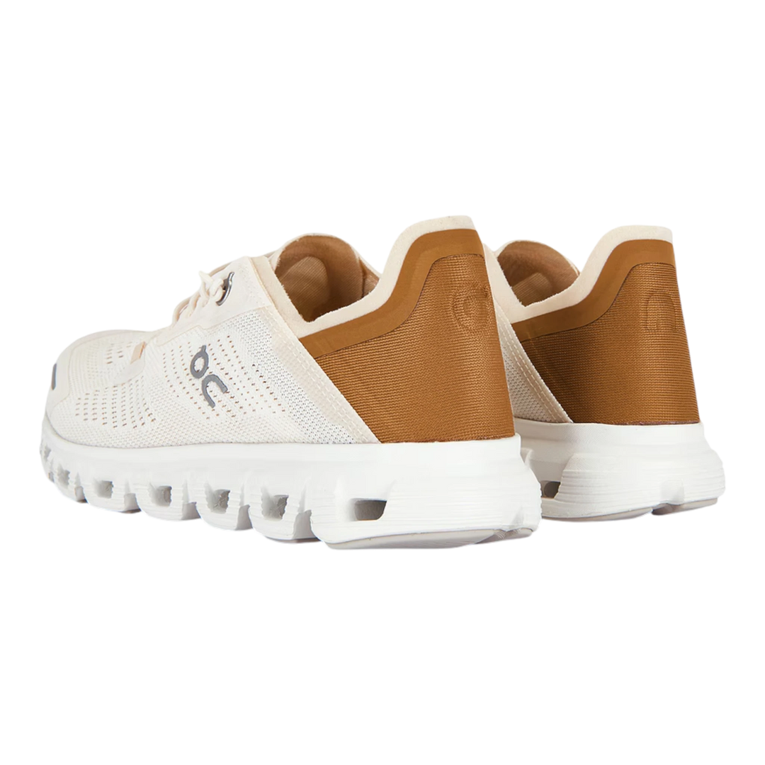 HypeSelection On Cloud 6 Coast sneakers in gardenia and sphinx with a collapsible kick-down heel and mesh upper.
