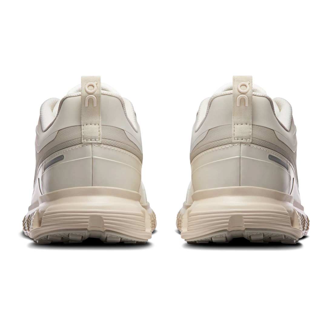 HypeSelection On Cloud 6 Geo Waterproof in tonal Dew colourway, showing the rear view of the shoes with heel detailing.