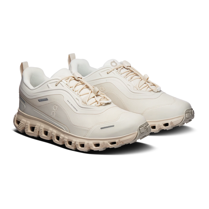 HypeSelection On Cloud 6 Geo Waterproof sneaker in tonal Dew colourway with geometric panelling and toggle lacing.