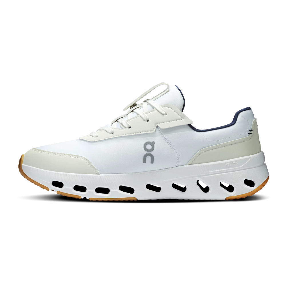 HypeSelection On Cloud THE ROGER Wildcard 1 sneaker in white and midnight blue with CloudTec Phase cushioning.