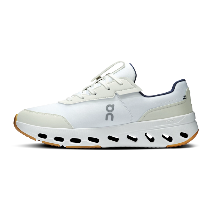 HypeSelection On Cloud THE ROGER Wildcard 1 sneaker in white and midnight blue with CloudTec Phase cushioning.